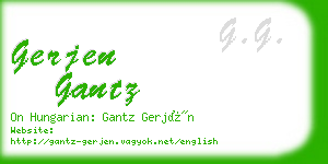 gerjen gantz business card